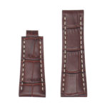 Rx.l2.2 Main Dark Brown StrapsCo Alligator Embossed Leather Watch Band Strap Compatible With Daytona