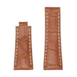 Rx.l2.9 Main Tan StrapsCo Alligator Embossed Leather Watch Band Strap Compatible With Daytona