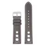 X4.2.22 Main Brown & White StrapsCo Water Resistant Leather Rally Watch Band Strap 18mm 20mm 22mm