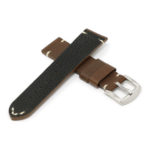X9.11 Cross Brown StrapsCo Hand Stitched Textured Leather Watch Band Strap 20mm 22mm 24mm