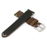 X9.2 Cross Dark Brown StrapsCo Hand Stitched Textured Leather Watch Band Strap 20mm 22mm 24mm