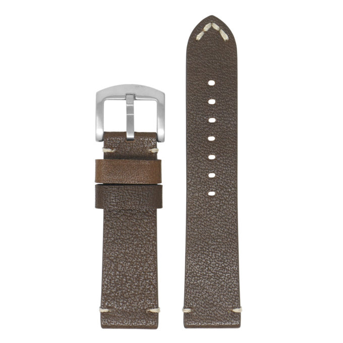 X9.2 Up Dark Brown StrapsCo Hand Stitched Textured Leather Watch Band Strap 20mm 22mm 24mm