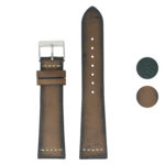 DASSARI Gallery Brown Kingwood III Premium Vintage Leather Watch Band Strap