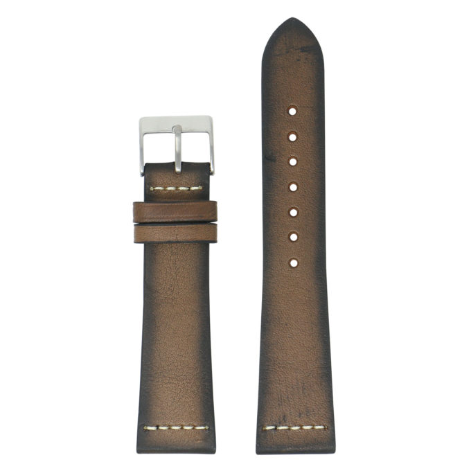 DASSARI Up Brown Kingwood III Premium Vintage Leather Watch Band Strap