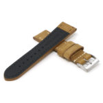 Df3.17 Cross Dark Sand StrapsCo Vintage Leather Watch Band Strap Short Standard Extra Long