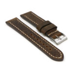 Df3.2 Angle Classic Cigar Brown StrapsCo Vintage Leather Watch Band Strap Short Standard Extra Long