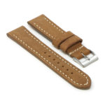 Df3.3 Angle Cognac Tan StrapsCo Vintage Leather Watch Band Strap Short Standard Extra Long