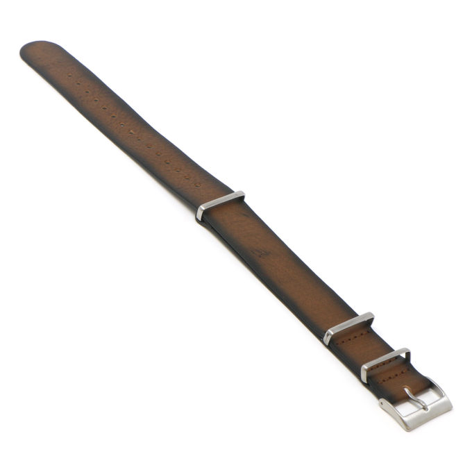 Dn7a.17 Angle Brown DASSARI Woodland II Vintage Italian Leather Mens Wraparound Watch Band Strap 18mm 20mm 22mm 24mm