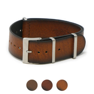 Dn7a.3 Gallery Rust DASSARI Woodland II Vintage Italian Leather Mens Wraparound Watch Band Strap 18mm 20mm 22mm 24mm