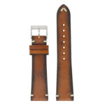 Ds12.17 Up Rust DASSARI Kingwood Vintage Italian Leather Stitched Watch Band Strap