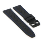 Fb.l23.1.5.mb Angle Black & Blue StrapsCo Perforated Leather Watch Band Strap For Fitbit Versa