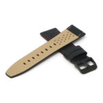 Fb.l23.1.6.mb Cross Black & Red StrapsCo Perforated Leather Watch Band Strap For Fitbit Versa