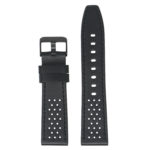 Fb.l23.1.mb Main Black StrapsCo Perforated Leather Watch Band Strap For Fitbit Versa
