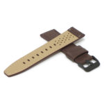 Fb.l23.2.mb Cross Brown StrapsCo Perforated Leather Watch Band Strap For Fitbit Versa