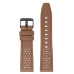 Fb.l23.3.mb Main Tan StrapsCo Perforated Leather Watch Band Strap For Fitbit Versa