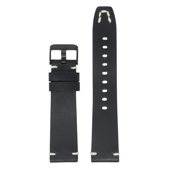 Fb.l26.1.mb Up Black StrapsCo Vintage Hand Stitched Leather Watch Band Strap For Fitbit Versa