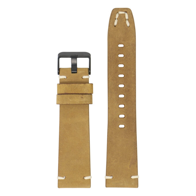 Fb.l26.17.mb Up Khaki StrapsCo Vintage Hand Stitched Leather Watch Band Strap For Fitbit Versa
