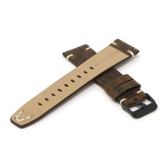 Fb.l26.2.mb Back Brown StrapsCo Vintage Hand Stitched Leather Watch Band Strap For Fitbit Versa