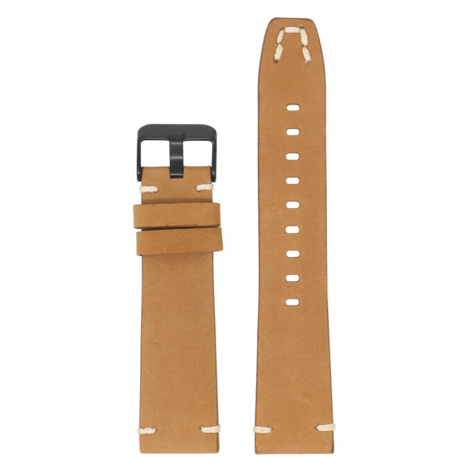 Fb.l26.3.mb Up Tan StrapsCo Vintage Hand Stitched Leather Watch Band Strap For Fitbit Versa