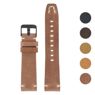 Fb.l26.8.mb Gallery Rust StrapsCo Vintage Hand Stitched Leather Watch Band Strap For Fitbit Versa