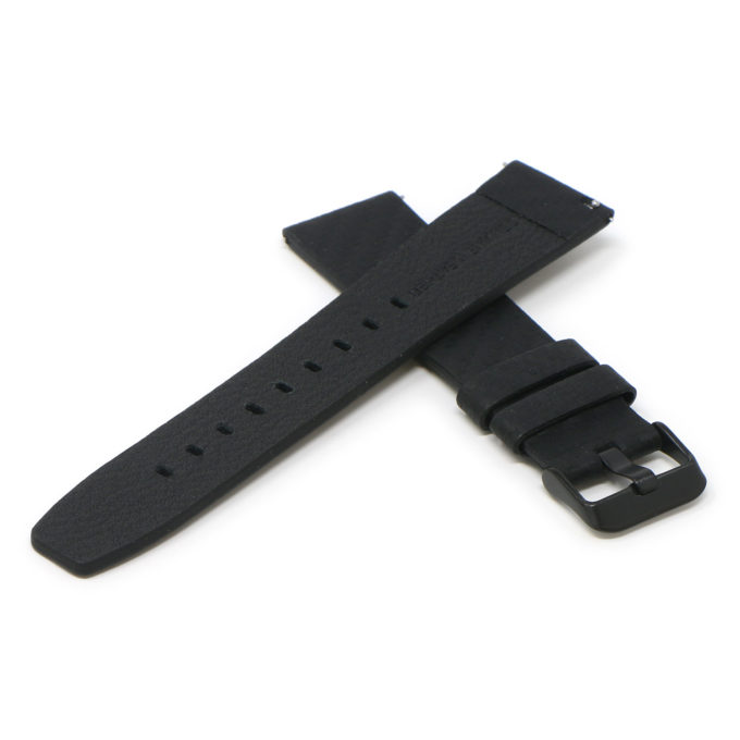 Fb.l28.mb Cross Black (Black Buckle) StrapsCo Carbon Fiber Embossed Leather Watch Band Strap For Fitbit Versa