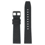 Fb.l28.mb Main Black (Black Buckle) StrapsCo Carbon Fiber Embossed Leather Watch Band Strap For Fitbit Versa