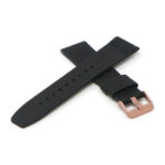 Fb.l28.rg Cross Black (Rose Gold Buckle) StrapsCo Carbon Fiber Embossed Leather Watch Band Strap For Fitbit Versa