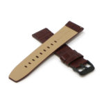 Fb.l29.2.mb Cross Brown (Black Buckle) StrapsCo Crocodile Croc Leather Watch Band Strap For Fitbit Versa