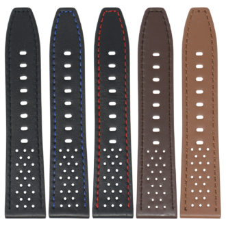 Lmx.fb.l23.mb All Colors StrapsCo 23mm Perforated Leather Watch Band Strap Fits Luminox Revised