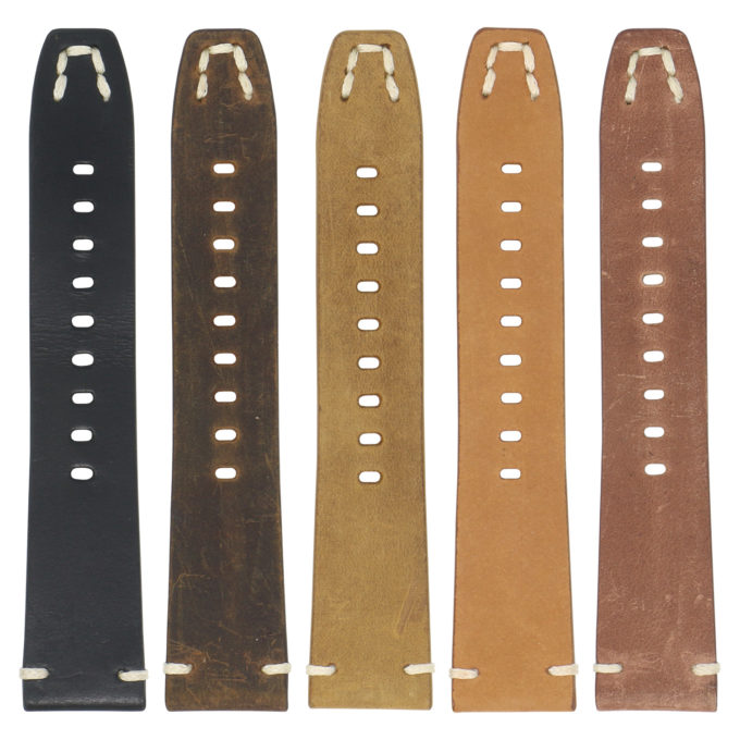 Lmx.fb.l26.1.mb All Colors StrapsCo 23mm Vintage Hand Stitched Leather Watch Band Strap