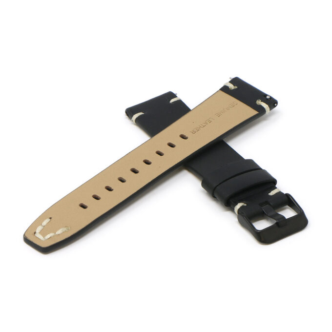 Lmx.fb.l26.1.mb Back Black StrapsCo 23mm Vintage Hand Stitched Leather Watch Band Strap