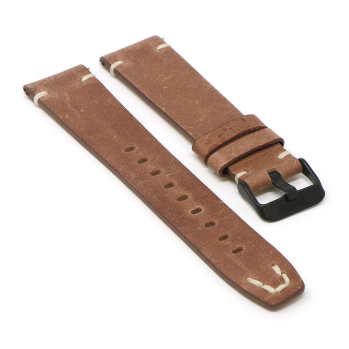 Lmx.fb.l26.8.mb Angle Rust StrapsCo 23mm Vintage Hand Stitched Leather Watch Band Strap