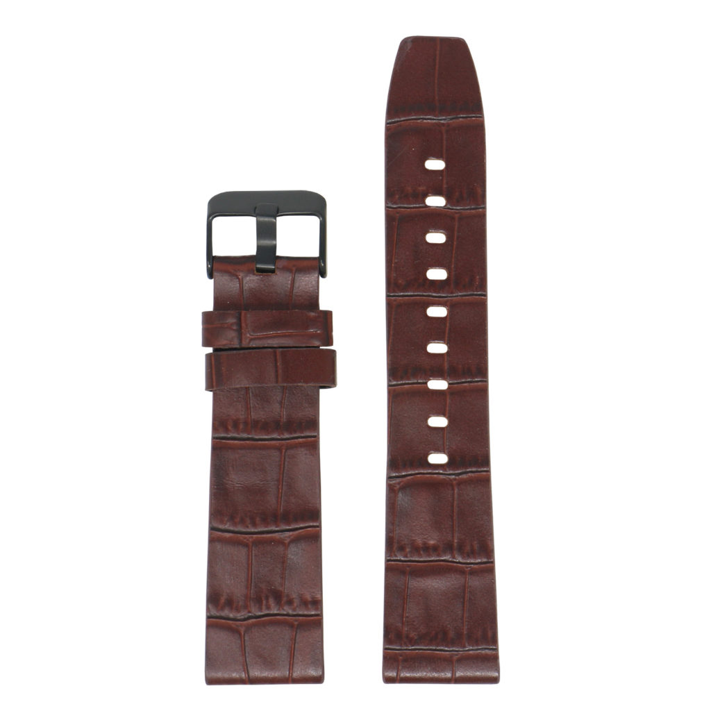 23mm Croc Embossed Leather Strap | StrapsCo