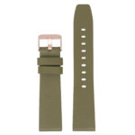 Fb.l24.11.rg Main Military Green (Rose Gold Buckle) StrapsCo Textured Leather Watch Band Strap For Rose Fitbit Versa Versa 2 Lite