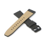 Fb.l24.2.mb Cross Dark Brown (Black Buckle) StrapsCo Textured Leather Watch Band Strap For Black Fitbit Versa Versa 2 Lite