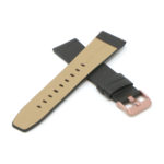 Fb.l24.2.rg Cross Dark Brown (Rose Gold Buckle) StrapsCo Textured Leather Watch Band Strap For Rose Fitbit Versa Versa 2 Lite