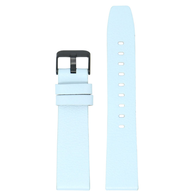 Fb.l24.5.mb Main Sky Blue (Black Buckle) StrapsCo Textured Leather Watch Band Strap For Black Fitbit Versa Versa 2 Lite