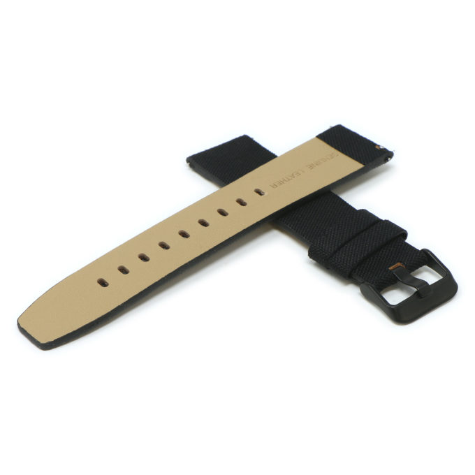 Fb.ny12.1.mb StrapsCo Black Cross Nylon Watch Band Strap For Black Fitbit Versa Versa 2 Lite