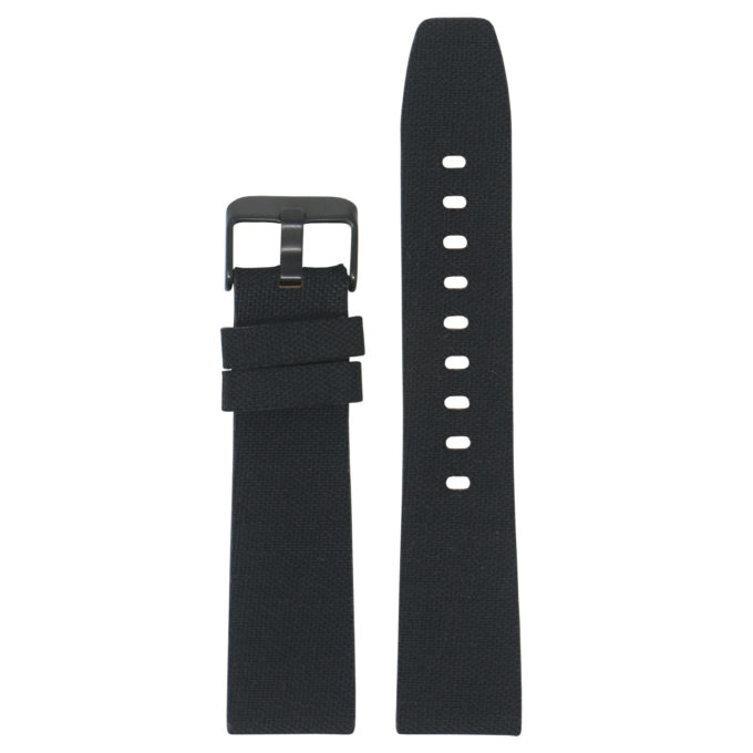 Fb.ny12.1.mb StrapsCo Black Up Nylon Watch Band Strap For Black Fitbit Versa Versa 2 Lite