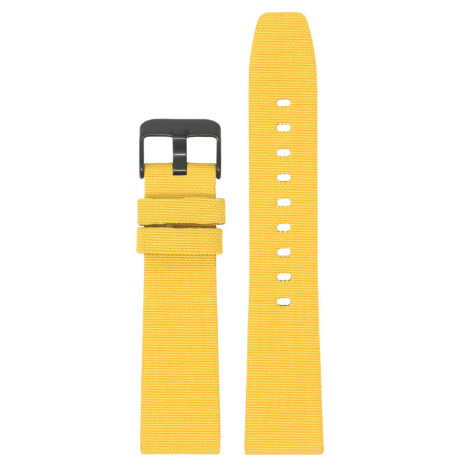 Fb.ny12.10.mb Yellow Up StrapsCo Nylon Watch Band Strap For Black Fitbit Versa Versa 2 Lite