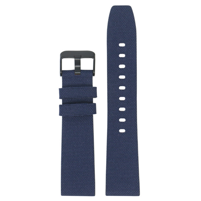 Fb.ny12.5.mb Navy Blue Up StrapsCo Nylon Watch Band Strap For Black Fitbit Versa Versa 2 Lite