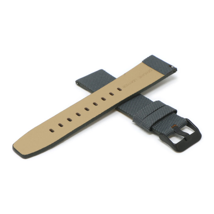 Fb.ny12.7.mb Grey Cross StrapsCo Nylon Watch Band Strap For Black Fitbit Versa Versa 2 Lite