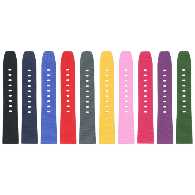 Fb.ny12.mb StrapsCo All Color Nylon Watch Band Strap For Black Fitbit Versa Versa 2 Lite