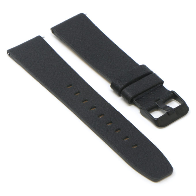 Lmx.fb.l24.1.mb Angle Black (Black Buckle) StrapsCo 23mm Textured Leather Watch Band Strap Fits Luminox