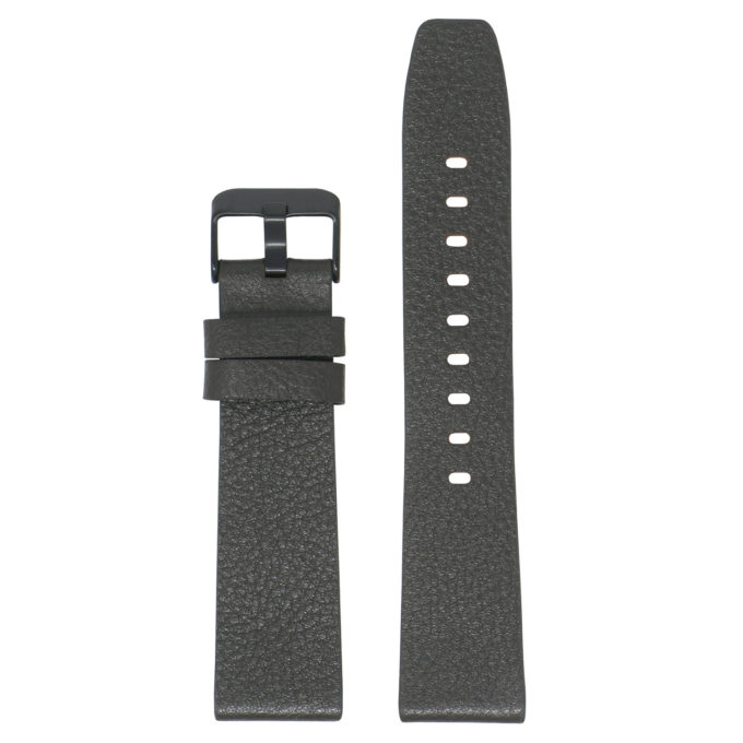Lmx.fb.l24.2.mb Main Dark Brown (Black Buckle) StrapsCo 23mm Textured Leather Watch Band Strap Fits Luminox