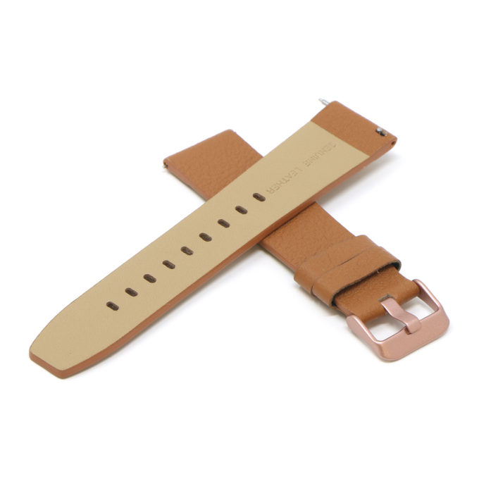 Lmx.fb.l24.3.rg Cross Tan (Rose Gold Buckle) StrapsCo 23mm Textured Leather Watch Band Strap Fits Luminox