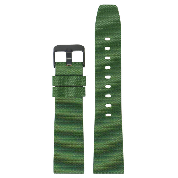 Lmx.fb.ny12.11.mb Green Up StrapsCo 23mm Nylon Watch Band Strap W Black Buckle Fits Luminox