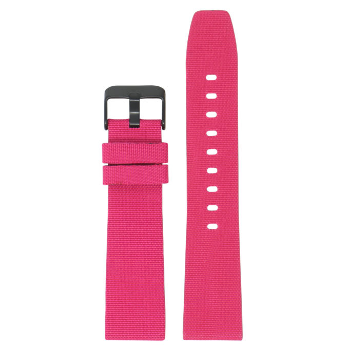 Lmx.fb.ny12.13a.mb Dark Pink Up StrapsCo 23mm Nylon Watch Band Strap W Black Buckle Fits Luminox