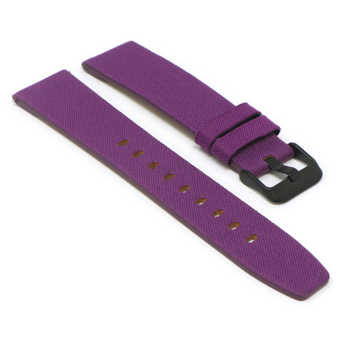 Lmx.fb.ny12.18.mb Purple Angle StrapsCo 23mm Nylon Watch Band Strap W Black Buckle Fits Luminox