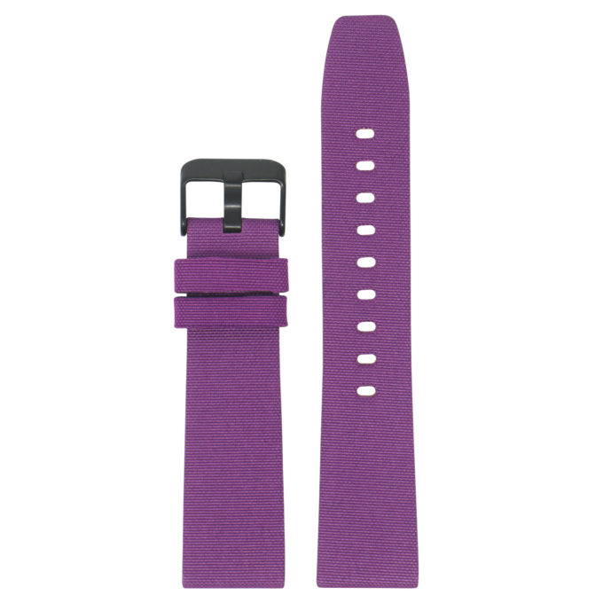 Lmx.fb.ny12.18.mb Purple Up StrapsCo 23mm Nylon Watch Band Strap W Black Buckle Fits Luminox